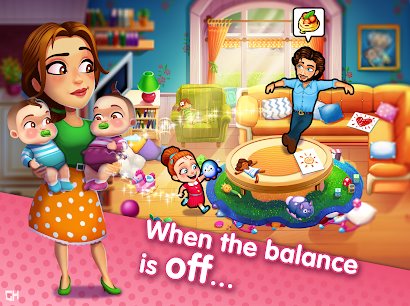 Gameplay screenshot from delicious moms vs dads for Android