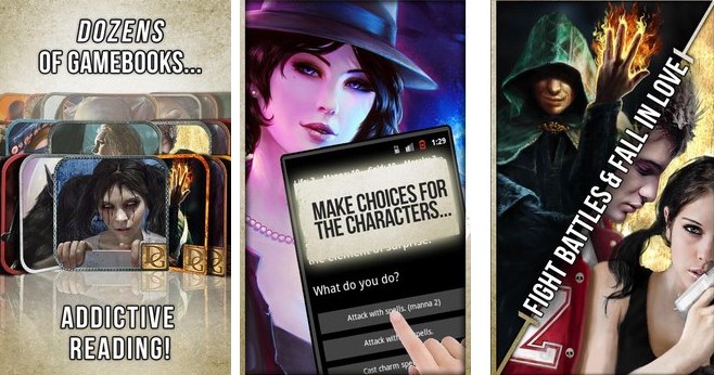 Gameplay screenshot from delight games library choices game for Android