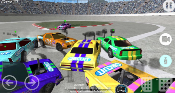 Gameplay screenshot from demolition derby 2 for Android