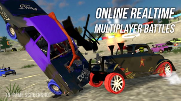 Gameplay screenshot from demolition derby multiplayer for Android