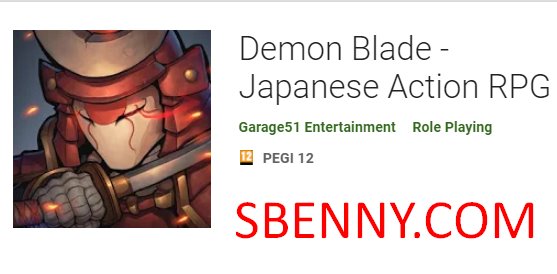demonio blade acción japonesa rpg