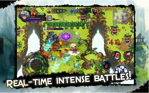 Gameplay screenshot from demonsouls action rpg for Android