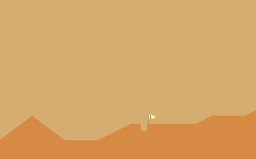 Gameplay screenshot from desert golfing for Android