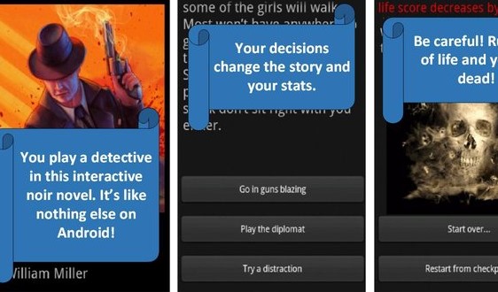 Gameplay screenshot from detective s choice choices game for Android