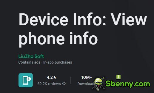 device info view phone info