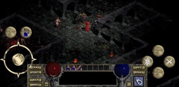 Gameplay screenshot from devilutionx diablo 1 port for Android