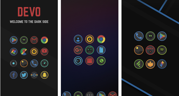 Gameplay screenshot from devo icon pack for Android