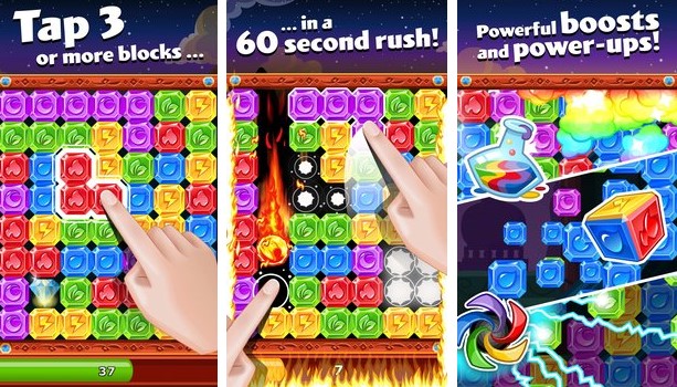 Gameplay screenshot from diamond dash the award winning match 3 game for Android