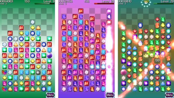 Gameplay screenshot from diamond stacks pro match 3 for Android