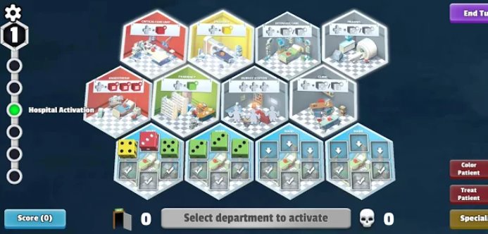 Gameplay screenshot from dice hospital for Android