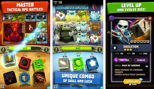 Gameplay screenshot from dice hunter quest of the dicemancer for Android