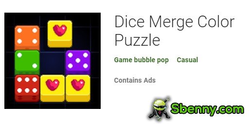 dice merge color puzzle