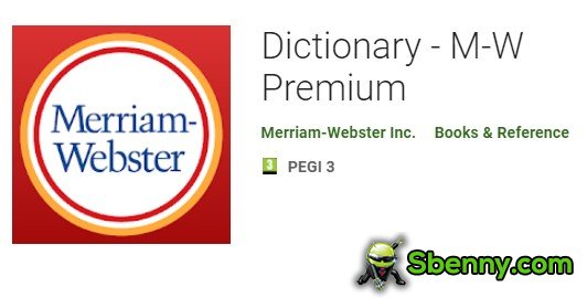 dictionnaire sbenny.com mw premium