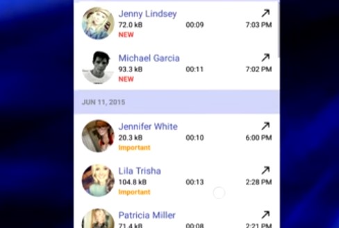 Gameplay screenshot from digital call Recorder 3 for Android