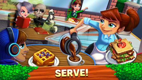 Gameplay screenshot from diner dash adventures for Android