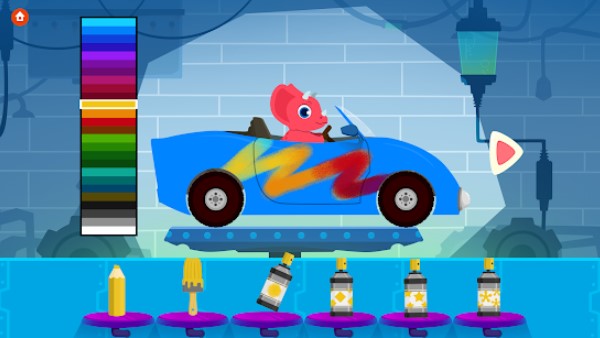 Gameplay screenshot from dinosaur car for Android