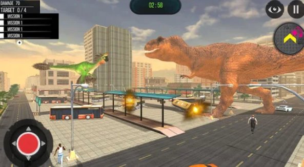 Gameplay screenshot from dinosaur games simulator 2019 for Android