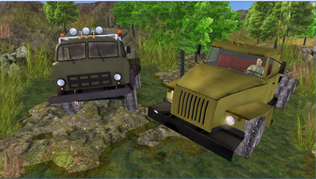 Gameplay screenshot from dirt on tires offroad for Android