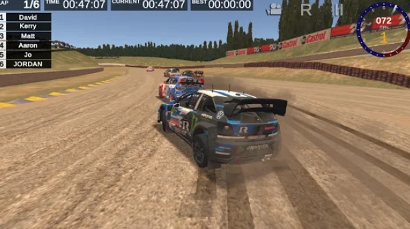 Gameplay screenshot from dirt rallycross top new rally racing game 2021 for Android