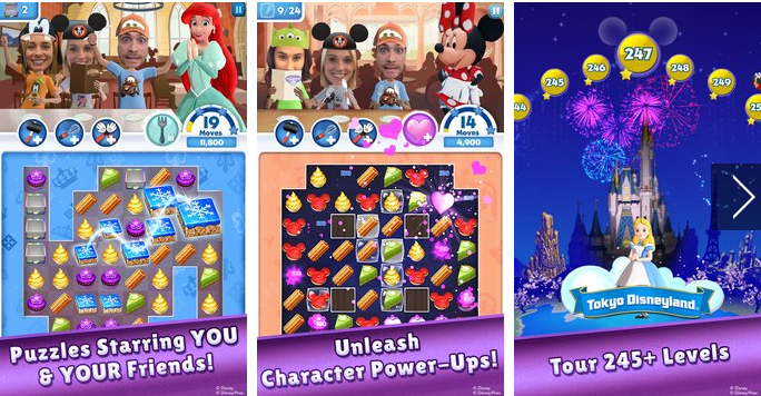 Gameplay screenshot from disney dream treats for Android