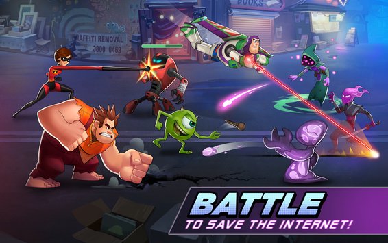 Gameplay screenshot from Disney Heroes: Battle Mode for Android