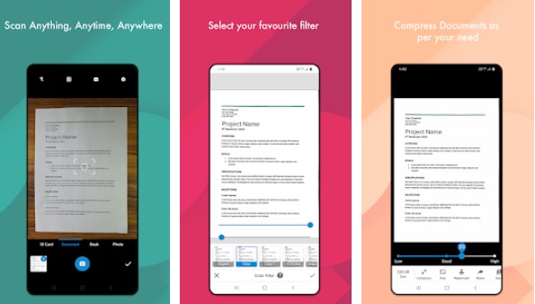 Gameplay screenshot from document scanner made in india pdf creator for Android