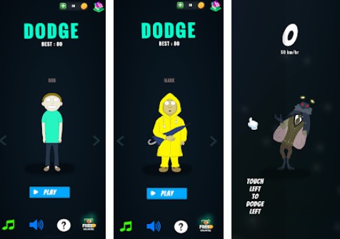 Gameplay screenshot from dodge master pro for Android