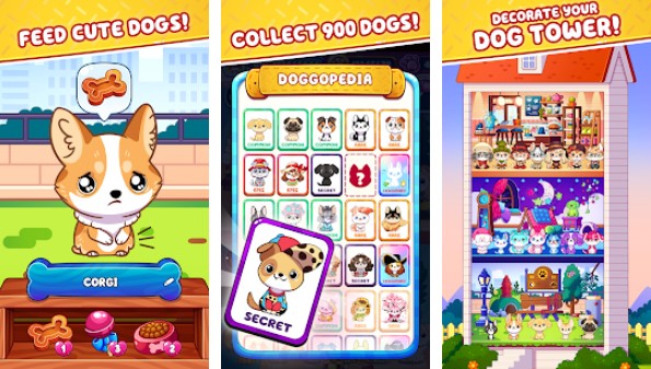 Gameplay screenshot from dog game the dogs collector for Android