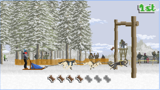 Gameplay screenshot from dog sled saga for Android