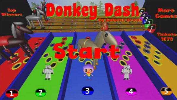 Gameplay screenshot from donkey dash derby pro for Android