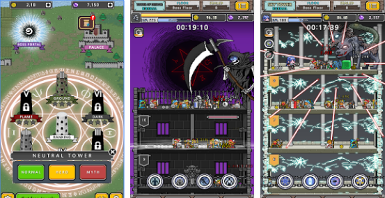 Gameplay screenshot from dot heroes ii top summoner for Android