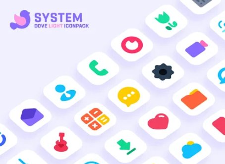 Gameplay screenshot from dove light icon pack for Android