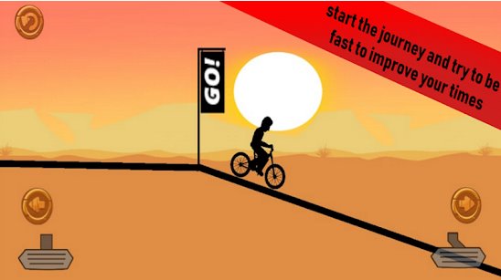 Gameplay screenshot from downhill bike for Android
