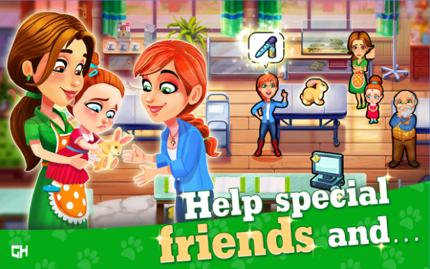 Gameplay screenshot from dr cares pet rescue 911 for Android