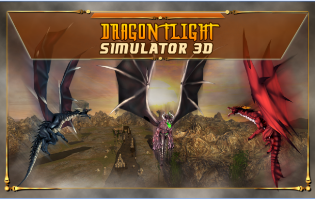 dragón 3d simulador de vuelo