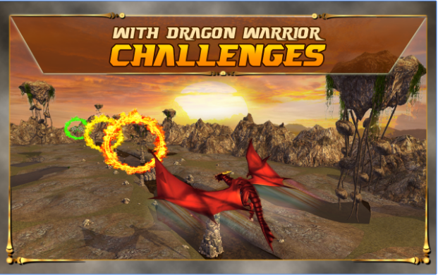 Gameplay screenshot from dragon flight simulator 3d for Android
