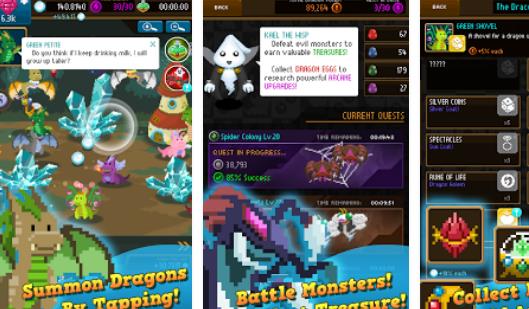 Dragon Keepers Fantasy Clicker juego MOD APK Android