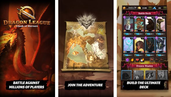 Dragon League cartas épicas héroes