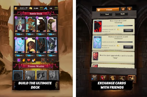 Gameplay screenshot from dragon league epic cards heroes for Android