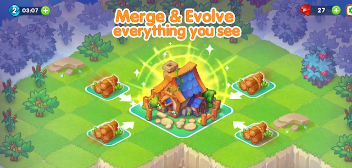 Gameplay screenshot from dragon magic merge everything in magical games for Android