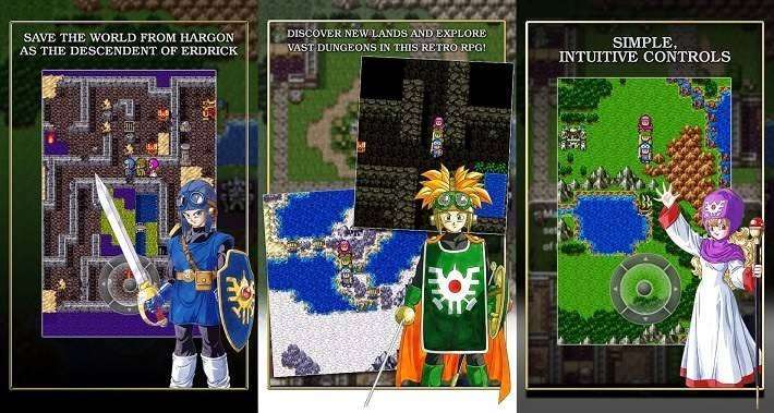 Gameplay screenshot from Dragon quest 2 luminaries of the legendary line 2 for Android