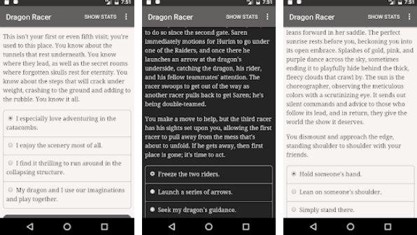 Gameplay screenshot from dragon racer for Android
