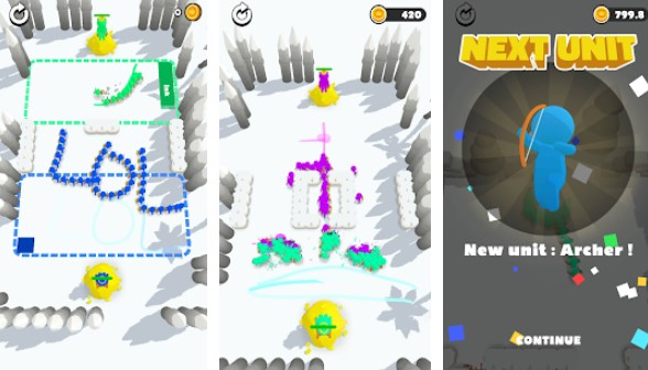 Gameplay screenshot from draw army for Android