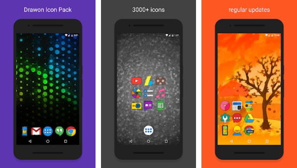 Gameplay screenshot from drawon icon pack for Android