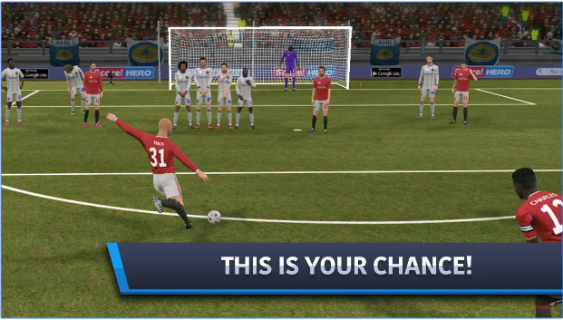 Gameplay screenshot from dream league soccer 2017 for Android
