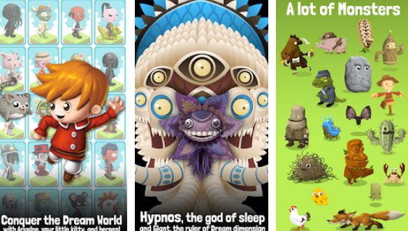 Gameplay screenshot from dream tapper tapping rpg for Android