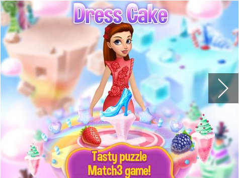 لباس 3 بازی کیک