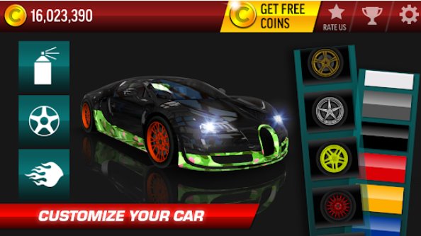 Gameplay screenshot from drift max city car racing in city for Android