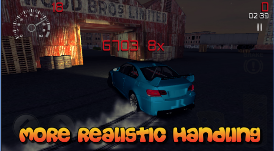 Gameplay screenshot from drifting bmw 2 car racing for Android