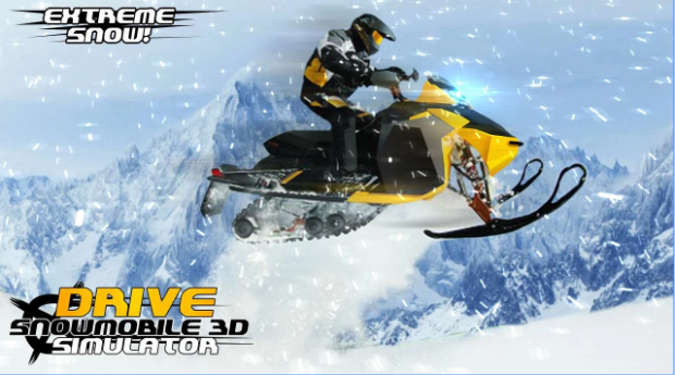 驾驶Snowmobile 3d模拟器